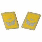 Pattes de col de sous-lieutenant Luftwaffe Leutnant personnel navigant