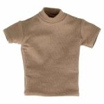 Beiges Kurzarm-T-Shirt