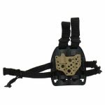 Plateforme de cuisse tactique avec holster et boucles Cobra