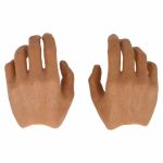 Caucasian male bare hands