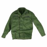 US Army OG-107 utility shirt Captain rank insignia on the collar