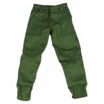 Olive green US Army OG-107 utility trousers with patch pockets