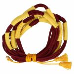 Hussar barrel sash with red and yellow cords with tassels