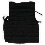 Plate carrier tattico nero con sistema MOLLE