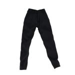 Black dress trousers with fine grey pinstripes