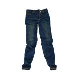 Faded blue Levi’s-style jeans