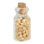 Bocal en verre avec amandes (Beige)