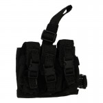 5,56mm Triple Magazines Drop Leg Pouch (Black)