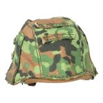 Casque M42 en métal avec couvre casque Elite (Feuille de chêne)