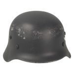 Casque M35 en métal aspect usé (Gris)