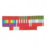 Barrette de décorations militaires française (Rouge)