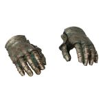 Female Worn Armor Gloved Hands (Grey)