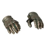 Female Worn Armor Gloved Hands (Grey)