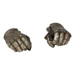 Female Worn Armor Gloved Hands (Grey)