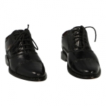 Black patent leather shoes