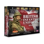 British Infantry Uniforms WWII Paint Set