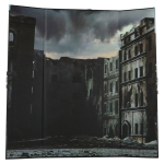 Diorama of ruins background, Europe 1945 (Grey)