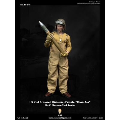 M4A3 Sherman Tank Loader - US 2nd Armored Division : Private First Class Coon Ass (Special Version)