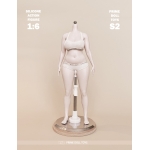 Unpainted Platinum Silicone Caucasian White Female Body (Large Bust)