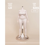 Unpainted Platinum Silicone Caucasian White Female Body (Large Bust)