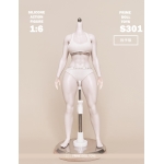 Unpainted Platinum Silicone Caucasian White Female Body (Middle  Bust)
