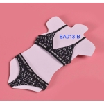 Classic Back Crossover Underwear Set (Black)