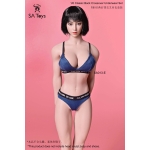 Classic Back Crossover Underwear Set (Blue)