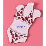 Classic Back Crossover Underwear Set (White)