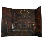 Fond de diorama intérieur année 30 grande taille