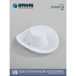 Velvet Cowboy Hat (White)