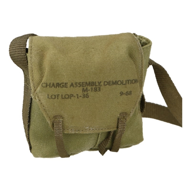米軍実物 M183 サッチェルチャージバッグ M-183 Charge Assembly Demolition Bag (Olive Drab) Ace - Machinegun