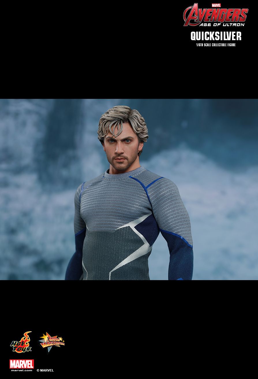 Figurine 1/6 Avengers Age Of Ultron Quicksilver Machinegun.fr