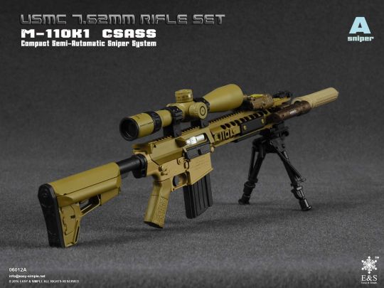 USMC M-110K1 CSASS 7.62mm Rifle Set (Sniper) - Machinegun