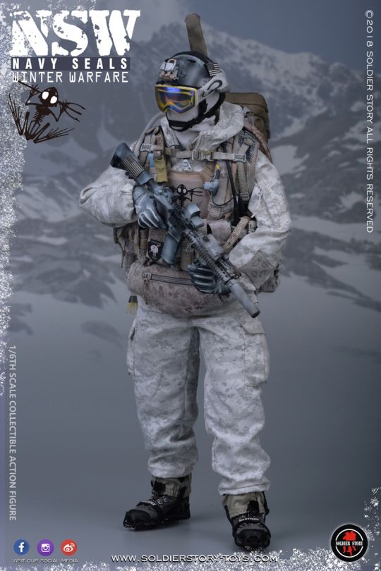 1/6 12インチサイズ NAVY NSW MARKSMAN NSW Navy Seals Winter Warfare - Marksman - Machinegun
