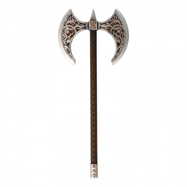Diecast Viking Double Bladed War Axe (Grey)