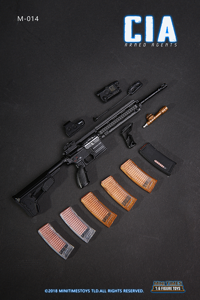CIA Armed Agents Set Mini Times - Machinegun