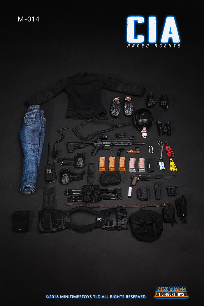 CIA Armed Agents Set Mini Times - Machinegun