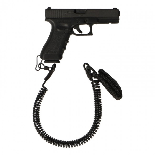 Glock 17 Pistol with Safety Lanyard (Black) Soldier Story - Machinegun