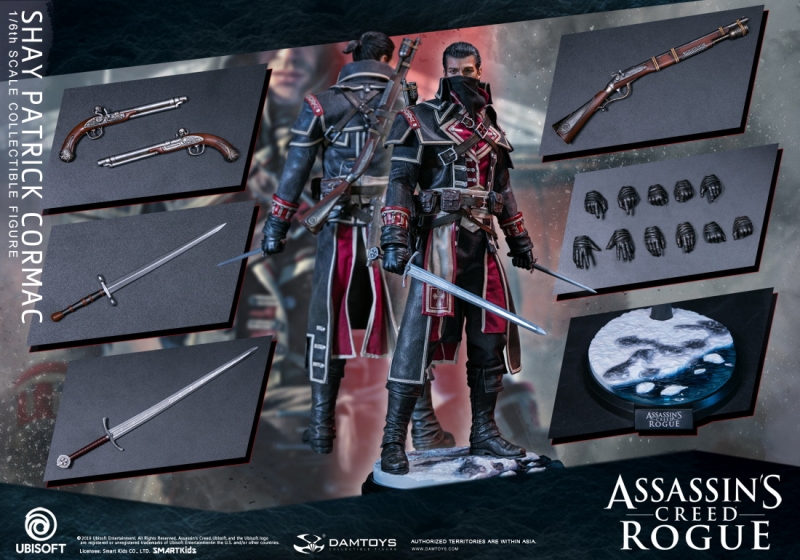 Assassin's Creed Rogue Shay Patrick Cormac Dam Toys Machinegun
