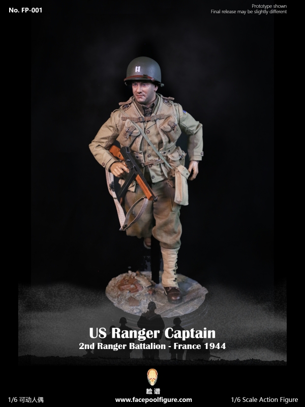 2nd Ranger Battalion France 1944 - US Ranger Captain Face Pool