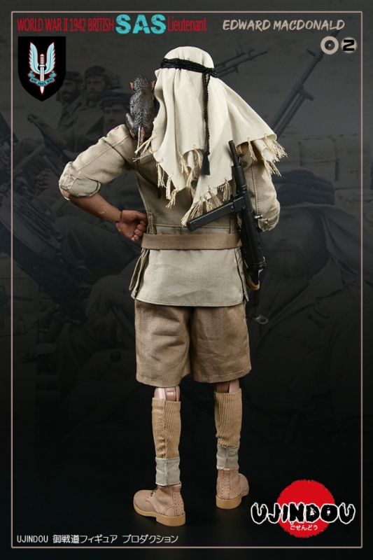 WWII British SAS Lieutenant - Edward Macdonald 1942 Ujindou