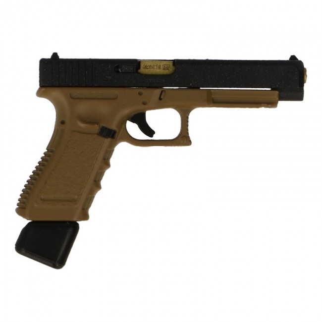 Glock 34 9mm Pistol (Coyote) Easy & Simple - Machinegun