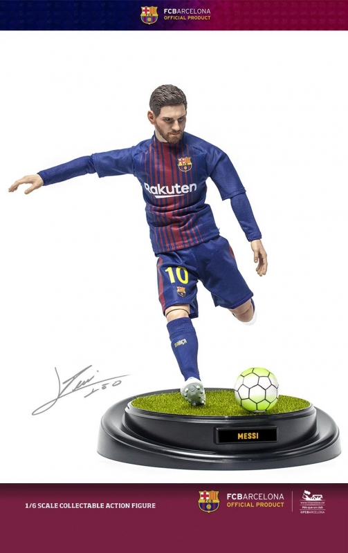 Figurine 1/6 FC Barcelona 20172018 Lionel Messi Machinegun.fr