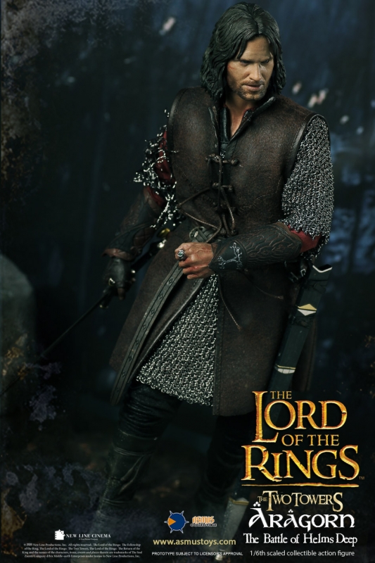 The Lord Of The Rings - Aragorn The Battle Of Helms Deep Asmus Toys ...