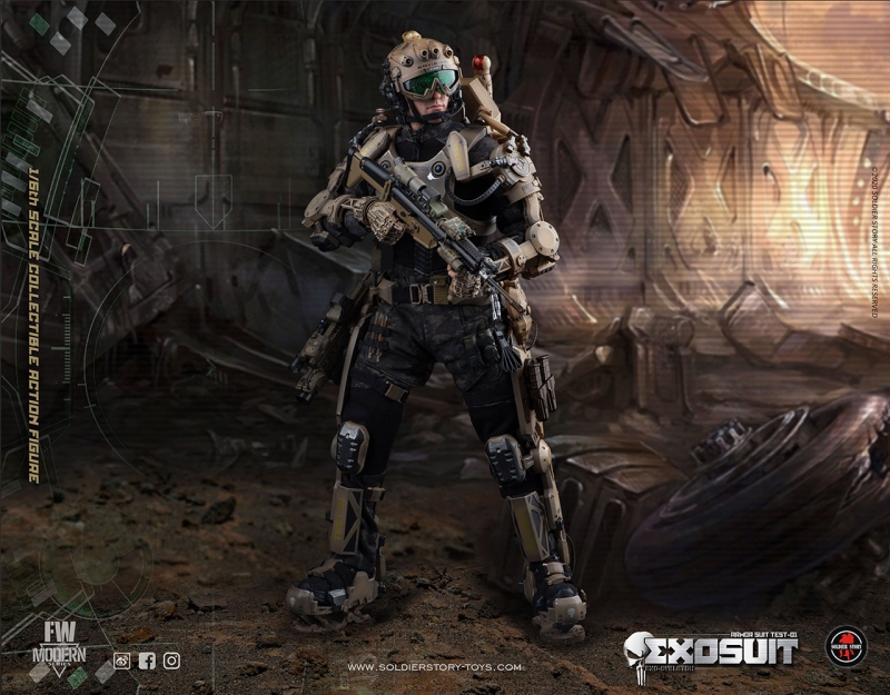 ミリタリー Soldier Story EXOSUIT EXO Skeleton Armor FW Modern Series - Exo-Skeleton Exosuit Armor Suit Test-01