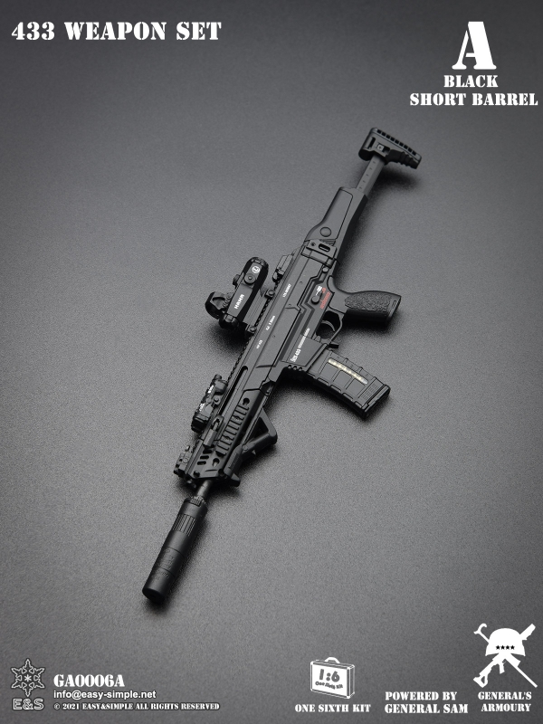 433 Assault Rifle Short Barrel (Black) General's Armoury - Machinegun