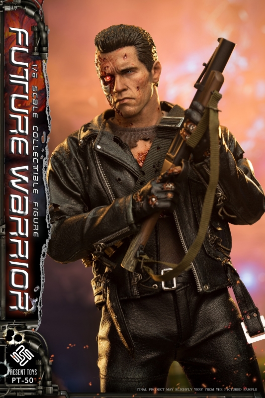 Future Warrior - T-800 (Deluxe Version) Present Toys - Machinegun