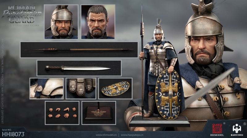 First Legion ROM043 - Optio Garde Prétorienne Impériale Romaine - Figurine 1:32 Plomb Peint