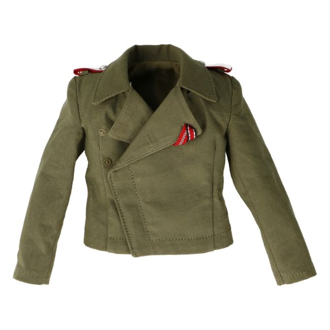 Tank Commander Jacket Panzer Anti-Tank Commander Double Breasted Jacket (Feldgrau) Brown Art ...