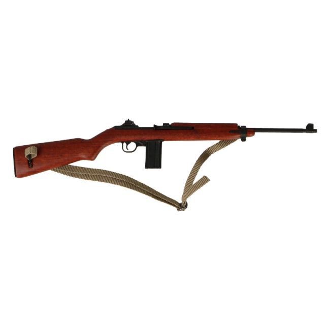 M1ライフル ミニチュア 木製 Diecast Wooden M1 Carbine Rifle (Brown) Face Pool Figure - Machinegun